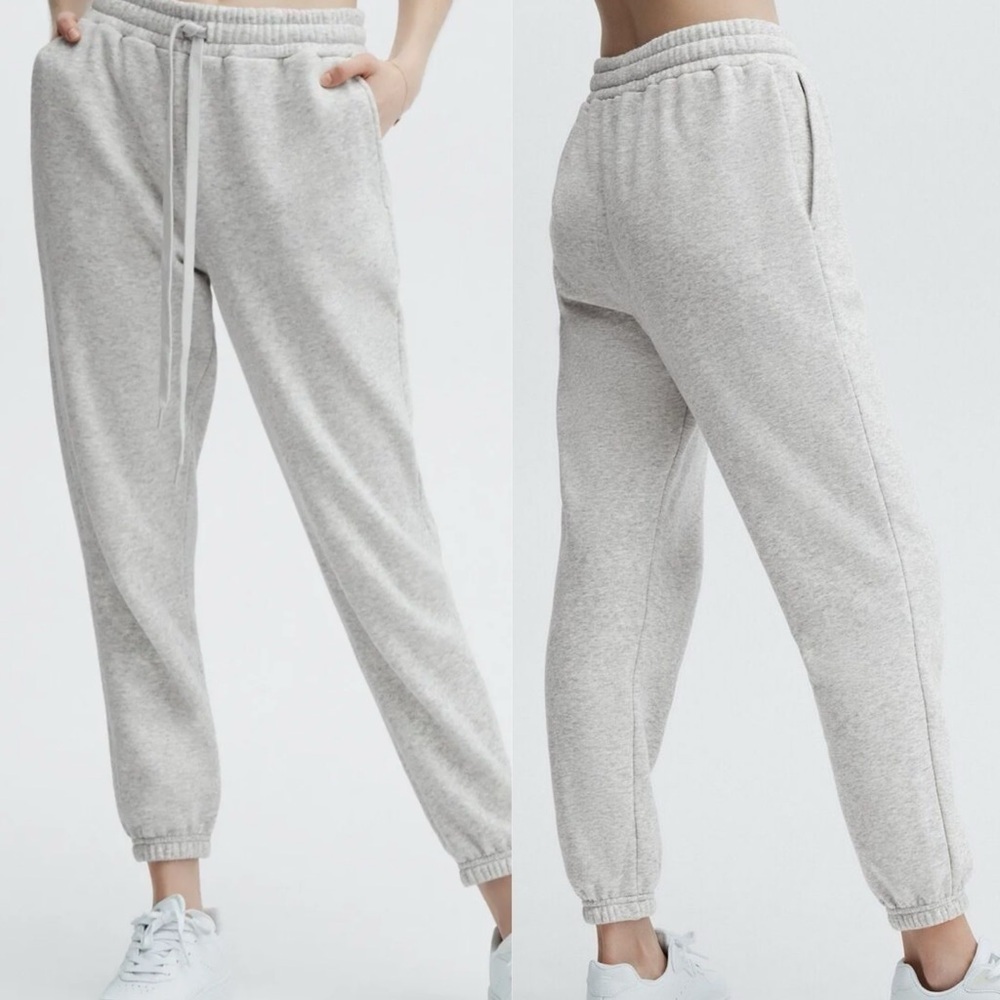 Fabletics Justin Joggers Sweatpants Heather Grey pockets plus size 1x - Picture 1 of 8